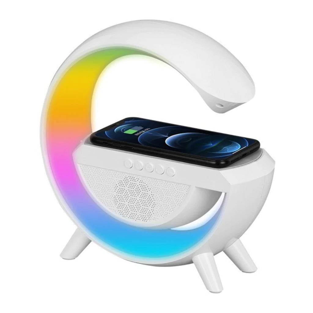 Kazon MagicLight Pro: Iluminação Neon + Rádio FM + Bluetooth + Carregador Indução