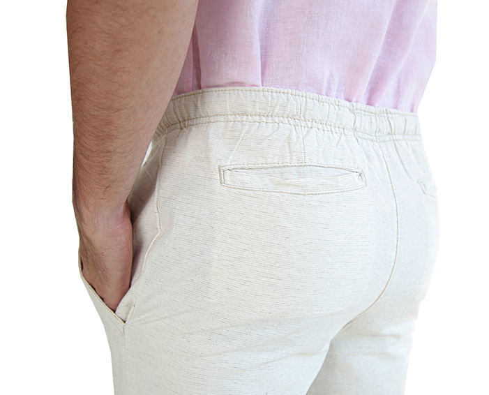 Calça Jogger Linho Natural