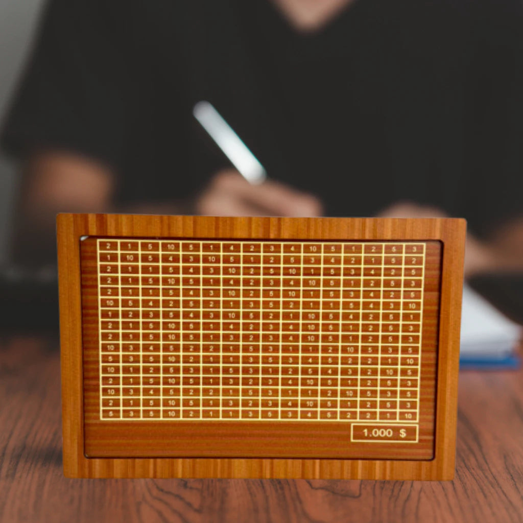 WoodBox Decorativo - Guarde dinheiro usando o método japonês