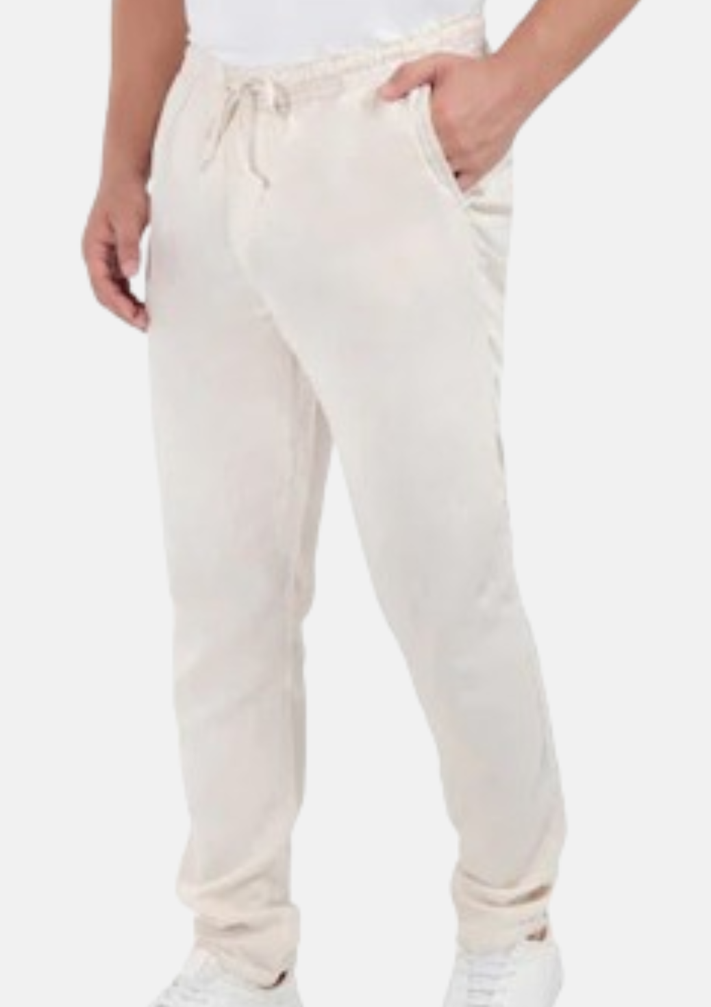 Calça Jogger Linho Palha